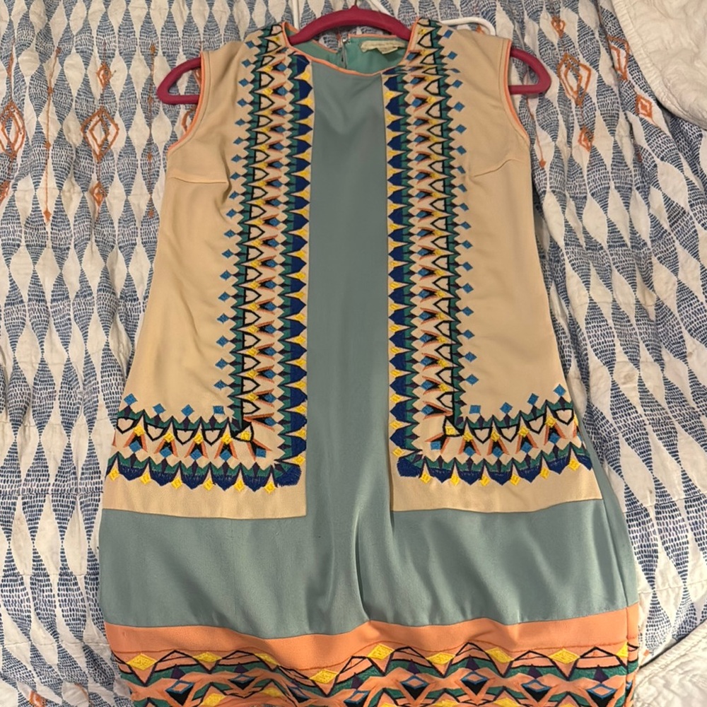 Colorful Geometric Pattern Dress